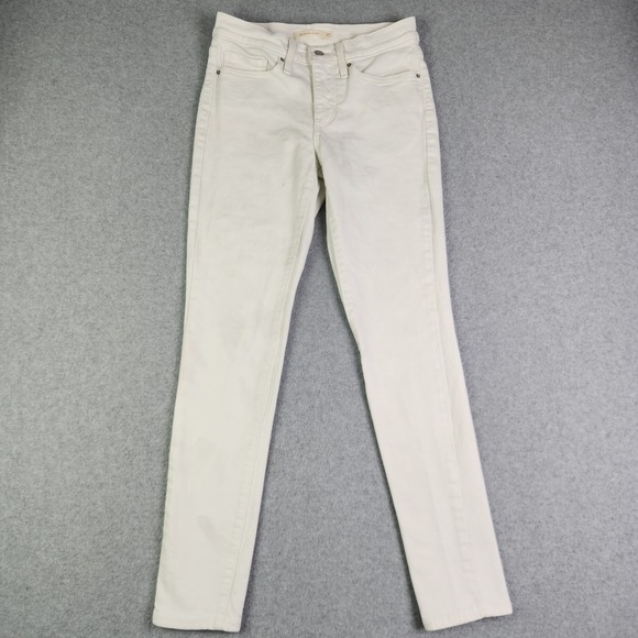Levi's Denim - Levi's 311 Shaping Jeans Womens 27x30 White Denim Stretch Flattering Skinny Leg